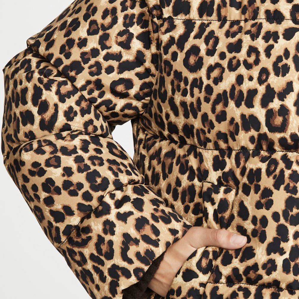 Veronica Beard Casper Leopard-Print Puffer Down Jacket - Picture 14 of 14